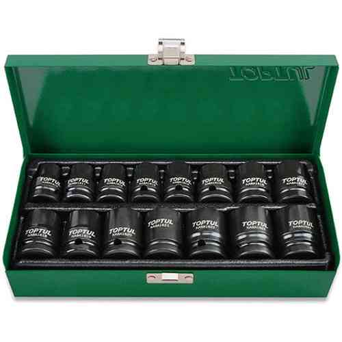 Набор ударных головок TOPTUL 1/2" 10-24мм 15ед. GDAD1501 Харьков