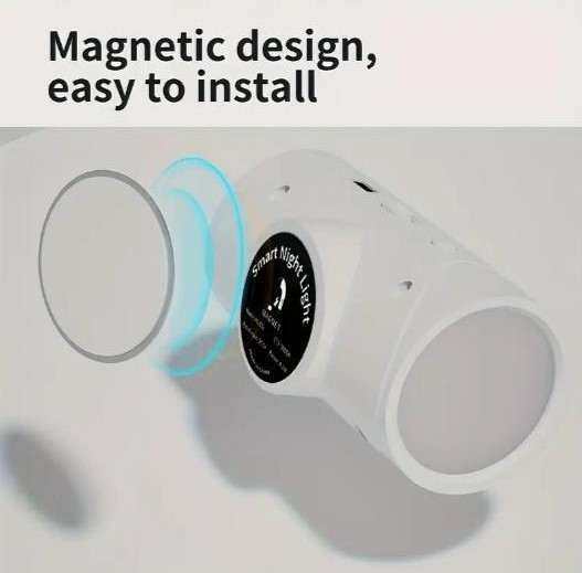 Два акумуляторних LED-нічникі з датчиком руху, магнітним кріпленням та трьома рівнями яскравості Київ - зображення 6