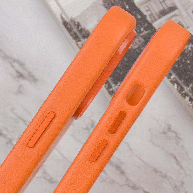 Кожаный чехол Leather Case (AAA) with MagSafe and Animation для Apple iPhone 14 Pro (6.1") Херсон - зображення 7
