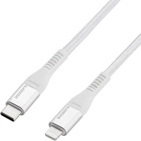 Glasscove USB кабель BRAID2 Type-C to Lightning 30W 1.2m White (GBCL13WH) Харьков - изображение 3