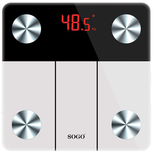 Весы напольные SOGO SS-2900 180 кг белые Київ - зображення 1