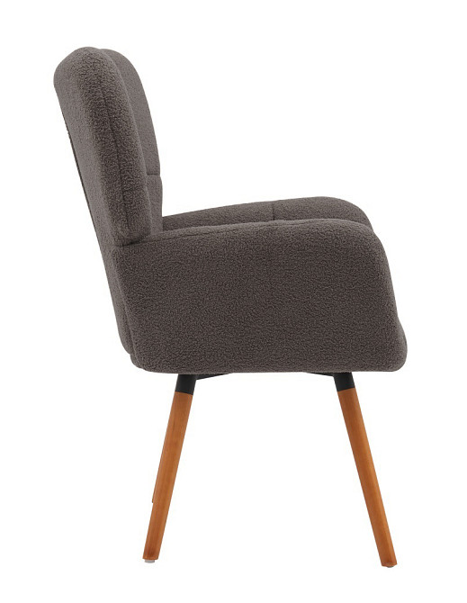 Крісло Флор тканина сіра букле тедді Дніпро - зображення 2