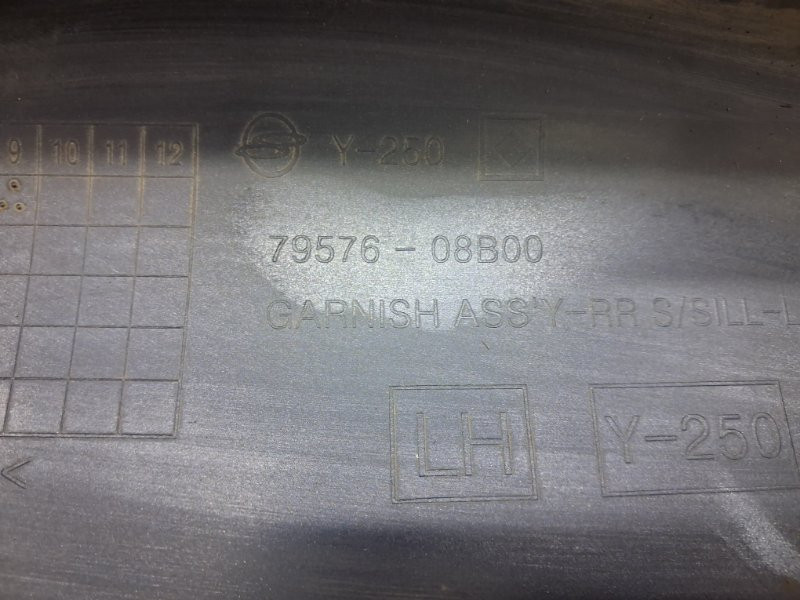 Накладка порога внешняя левая SsangYong Rexton Y250 2.7 D27DT 2006 задн. (б/у) Киев - изображение 6
