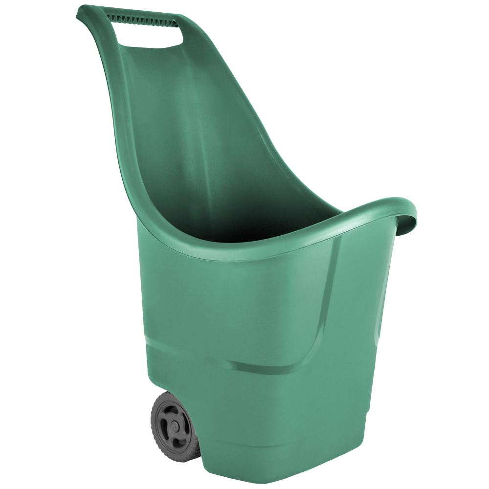 Садовая тележка на колесах 50 л зеленая Киев - изображение 1