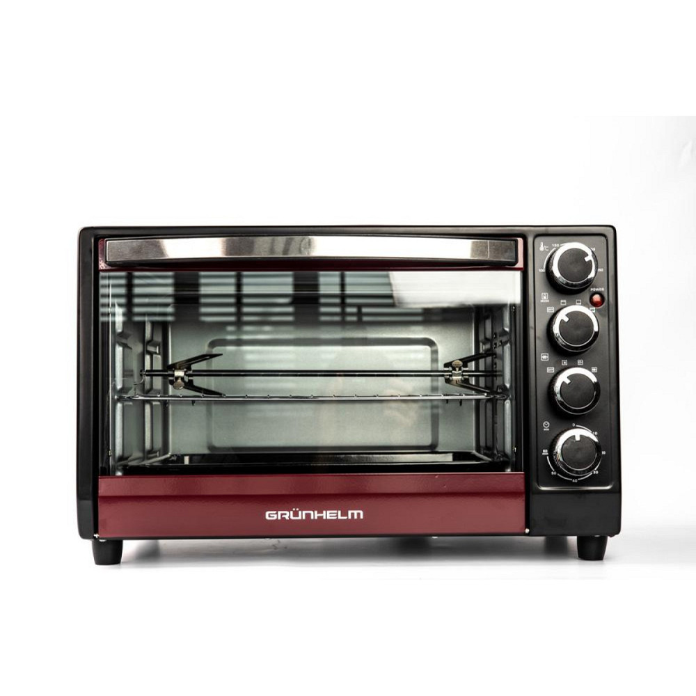 Печь электрическая Grunhelm GN351ARС 35 л бордовая Киев - изображение 3