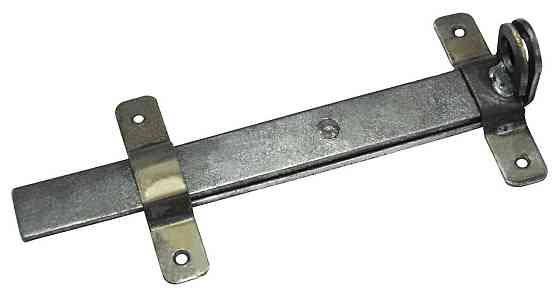 Засов гаражный ГОСПОДАР плоский 200 мм черный металл 92-0348 Харків