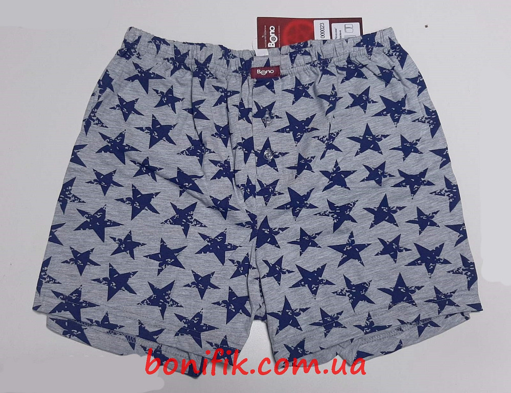 Мужские серые семейные трусы с рисунком "Звёзды" (арт. МБ 000023) Кривий Ріг - зображення 1
