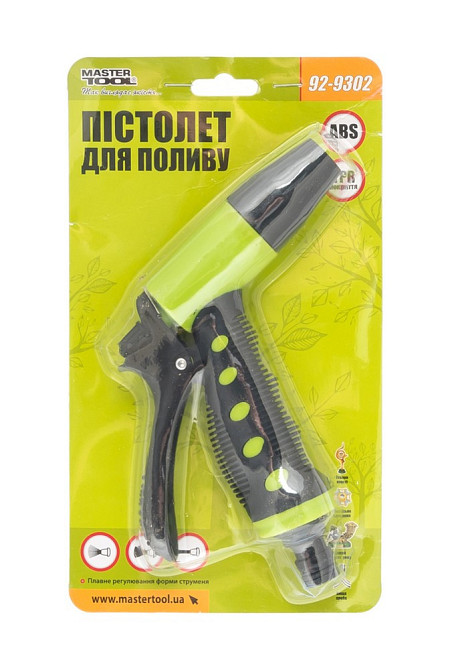 Пистолет для полива MASTERTOOL SOFT LINE ½" с регулировкой напора TPR покрытие 92-9302 Харків - зображення 5
