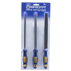 Набор напильников 3 ед. 200 мм СТАНДАРТ SFF0301 Харьков - изображение 1