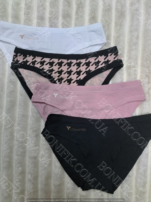Комплект хлопковых женских трусиков ТМ "Obrana" (4 шт./уп.) (арт. 200-30/9) Кривой Рог - изображение 2
