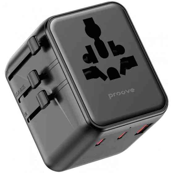 Мережевий перехідник Proove Trip 25W Black (TATL25310001) Харків