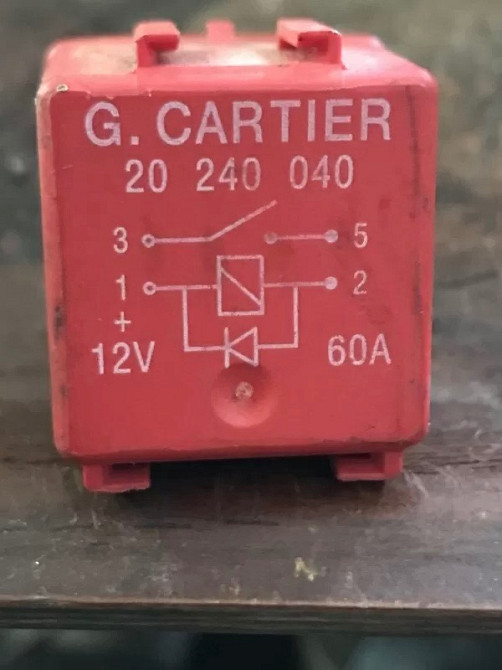 Бу реле 60A красное Renault 8200253922, 20240040 Кропивницький - зображення 2