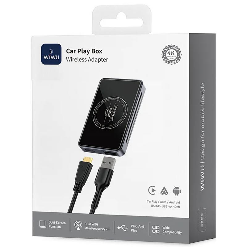 Адаптер WIWU Wi-CP004 Play box car wireless CarPlay (iOS + Android) Херсон - зображення 6