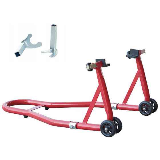 Подставка под заднее колесо мотоцикла L-образная с 2 адаптерами TORIN TRMT05014 Харків