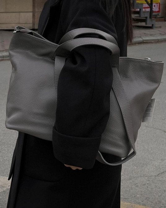 Велика Італійська шкіряна сумка , шоппер Віра Пеле модна TS000100 Київ - зображення 1