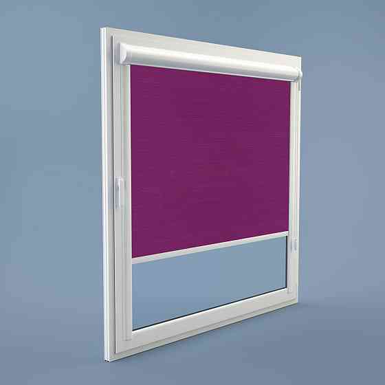 Рулонна штора Rolets Льон 2-7435-1050 105x170 см закритого типу Фіолетова Київ