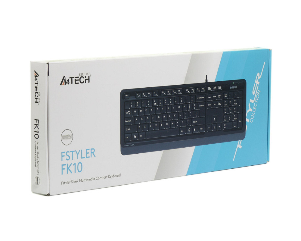 Клавиатура компьютерная проводная A4Tech Fstyler FK10(Grey) серая Київ - зображення 7