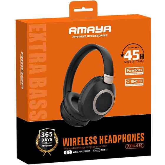 Накладные беспроводные наушники Amaya AEB-610 ENC Херсон