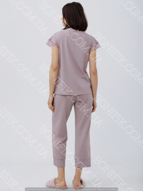 Женская пижама с кружевом "Amalia" (16158) (арт. 1724) Кривий Ріг - зображення 3
