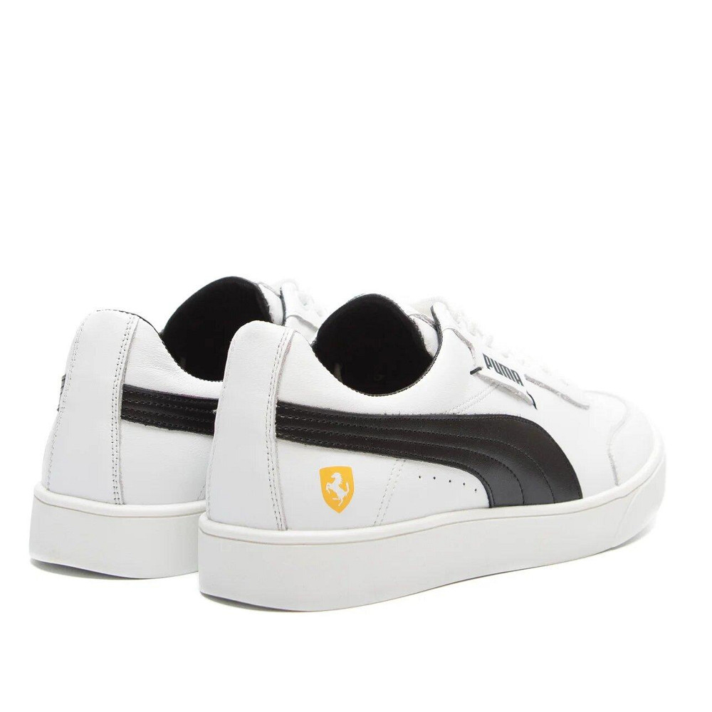 Мужские кожаные кроссовки Pm Ferrari White Киев - изображение 4