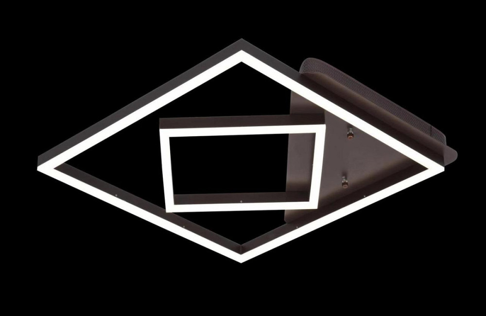 Люстра стельова LED з пультом A11021/2A-cf Коричневий 7х48х48 см. Київ - зображення 1