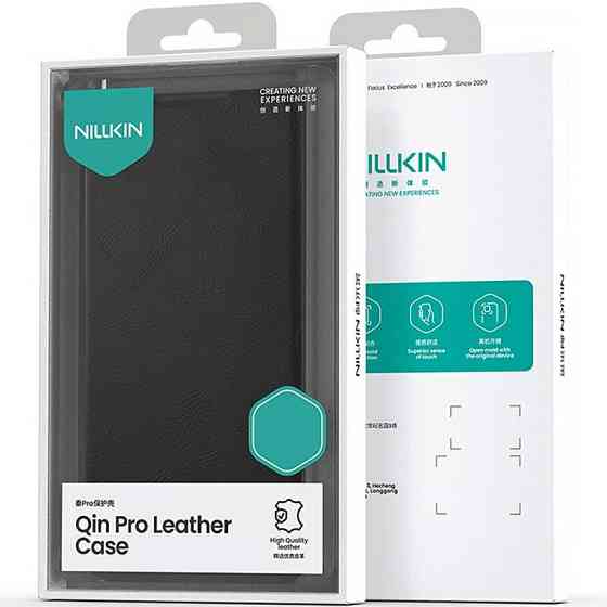 Кожаный чехол-книжка Nillkin Qin Pro Camshield для Apple iPhone 17 Pro (6.3") Херсон