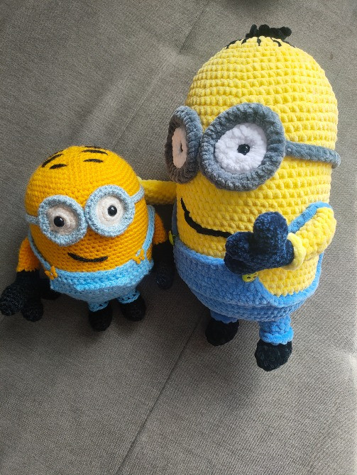Міньон Боб іграшка м'яка в'язана весела дитяча ручна робота Нововолинськ - зображення 3