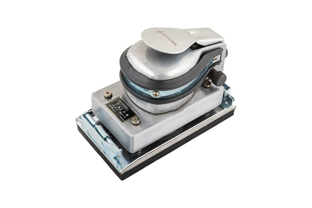 Шлифмашина пневматическая вибрационная WERTVOLL 175х95 мм 8000 об/мин 115 л/мин 6.3 bar регулятор ск Харьков - изображение 1