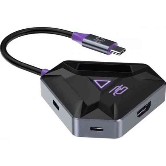 USB HUB Proove Gaming Spectre (2*USB3.0 + Type-C + PD100W + HDMI) Dark Gray (HBPG10221205) Харків