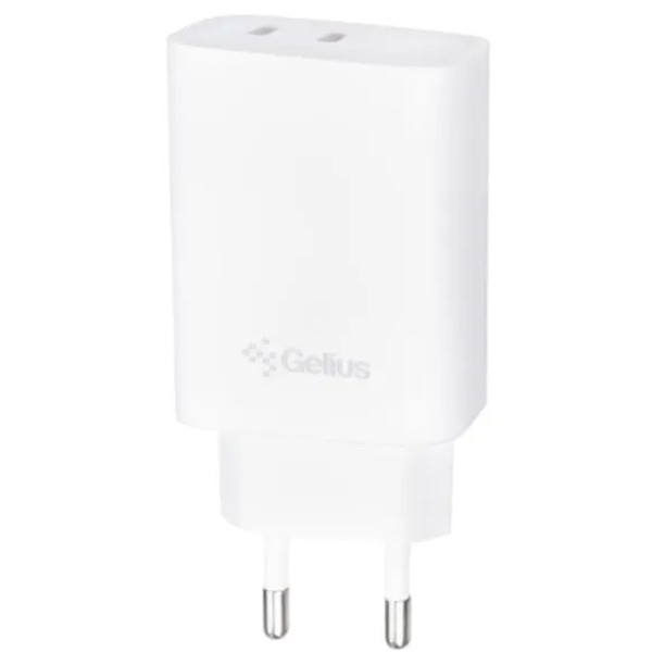 Мережевий зарядний пристрій Gelius Dos GP-HC062 40W 2Type-C White (Код товару:41362) Харьков - изображение 5