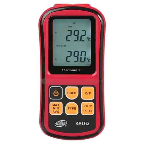 Термометр цифровой двухканальный -250-1767°C BENETECH GM1312 Харків