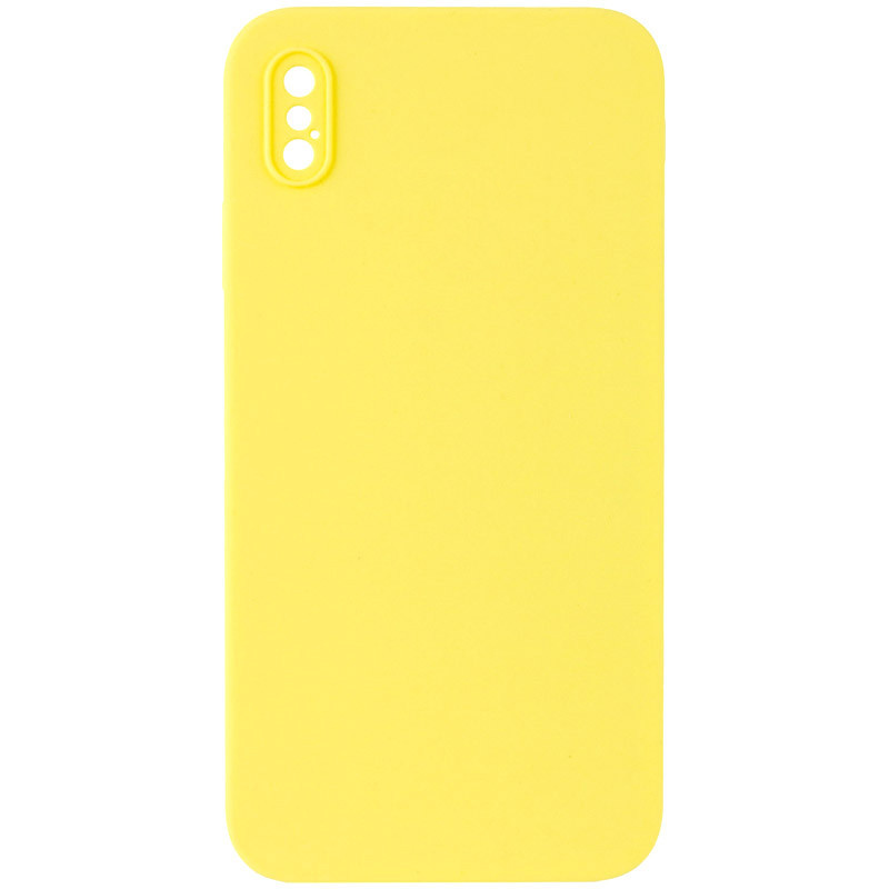 Чехол Silicone Case Square Full Camera Protective (AA) NOLOGO для Apple iPhone XS Max (6.5") Херсон - зображення 1