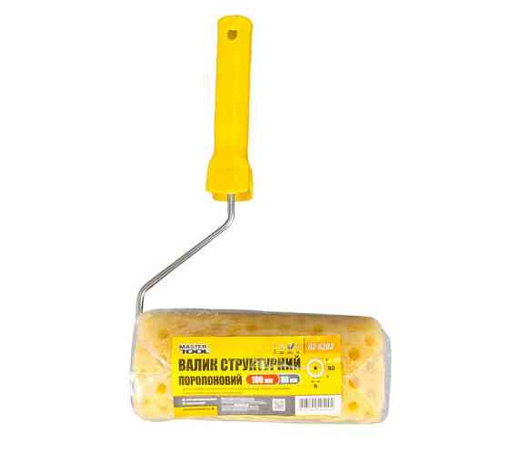 Валик малярный структурный MASTERTOOL Moltopren Decor Peas 80/180 мм Ø 6 мм с ручкой 92-6203 Харків