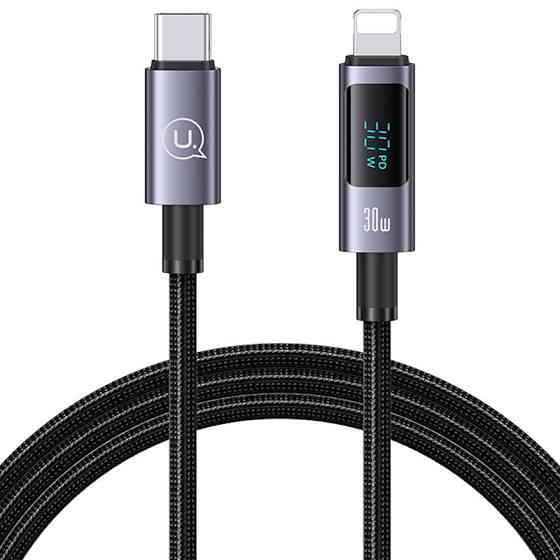 Дата кабель USAMS US-SJ672 Digital Display Sufeng Ser. Type-C to Lightning 30W (1.2m) Херсон