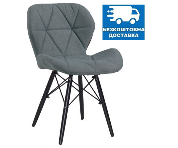 Стілець Стар В м'який сіра тканина Дніпро - зображення 1