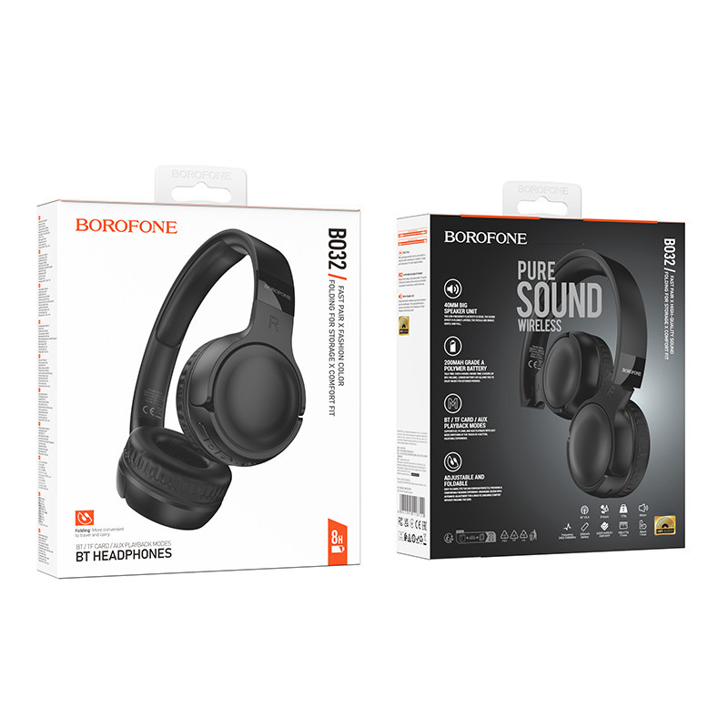 Накладные беспроводные наушники Borofone BO32 Show Херсон - изображение 4