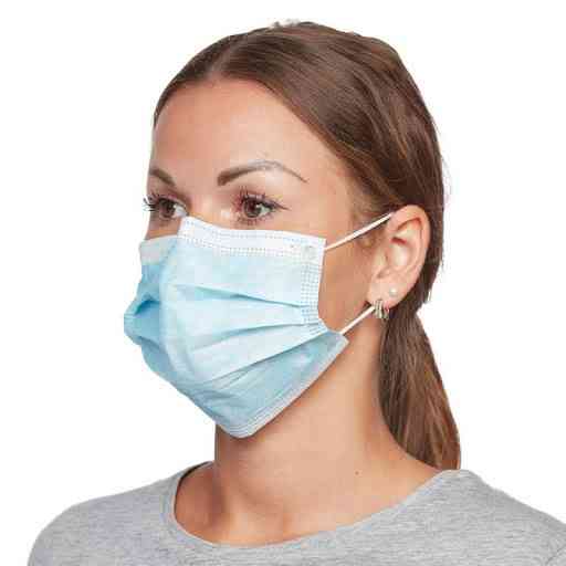 Маска хирургическая 3-слойная с фиксатором для носа (упаковка 50 шт.) Херсон