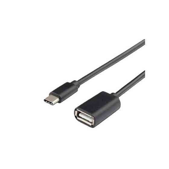 Адаптер ATcom OTG USB 2.0 to Type-C (F/M) 0.1m Black (14716) Харьков