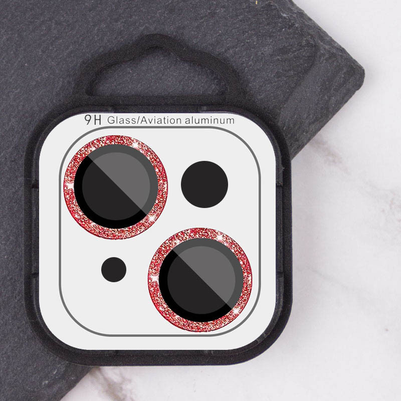 Защитное стекло Metal Sparkles на камеру (в упак.) для Apple iPhone 15 (6.1") / 15 Plus (6.7") Херсон - зображення 6