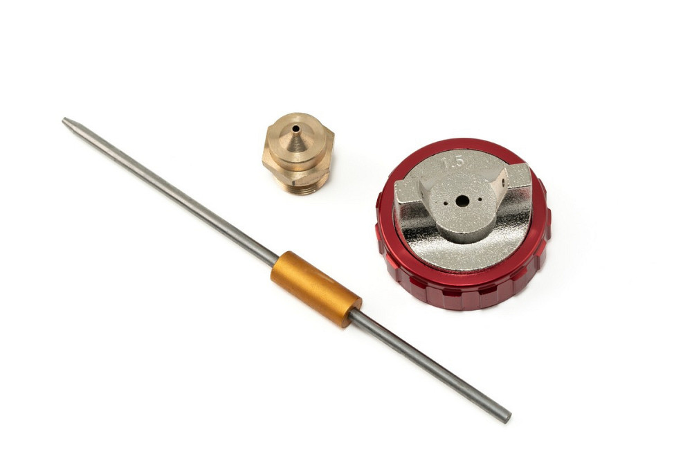 Форсунка сменная для пневмопистолета для покраски HP MASTERTOOL Ø 1.5 мм - дюза воздушная головка иг Харків - зображення 1