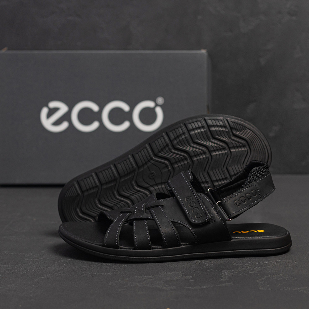 Мужские кожаные сандалии  Black Київ - зображення 9