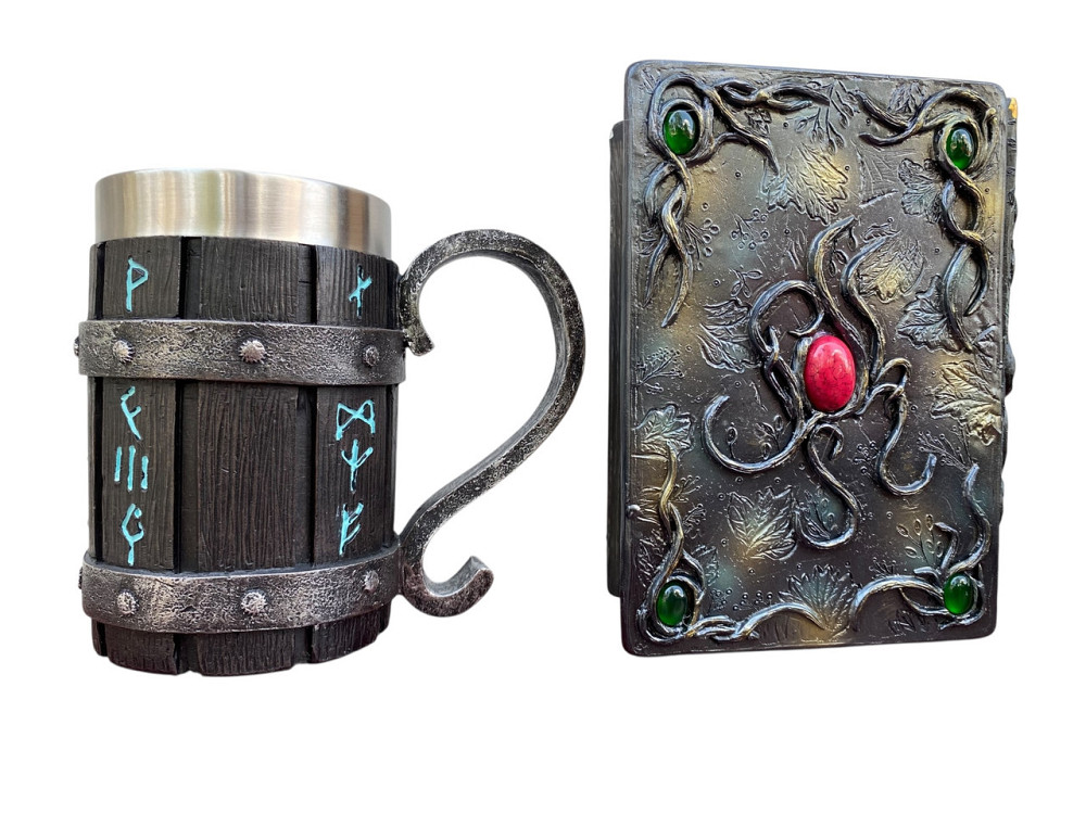 Подарочный набор Кружка 3D Скандинавские Руны и Блокнот 3D «Лесной Гримуар Лисы» Киев - изображение 2