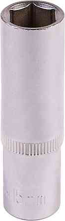 Головка торцевая 6-гранная удлиненная MASTERTOOL ½" 15 мм L 78 мм CrV 78-0515 Харків