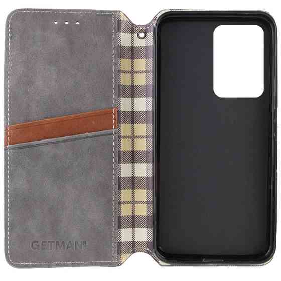 Кожаный чехол-книжка GETMAN Cubic (PU) для Xiaomi Redmi Note 14 4G (Europe version) Херсон