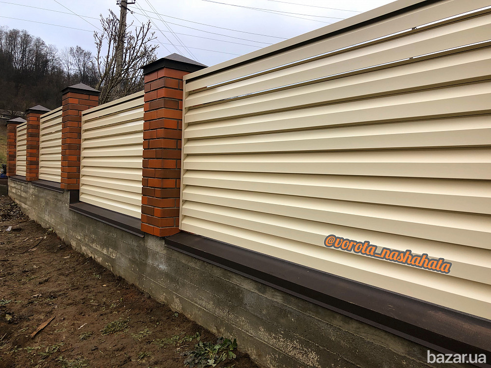 Виробник парканів/огорожі Жалюзі у Львові.Металевий паркан Жалюзі. Львов - изображение 5