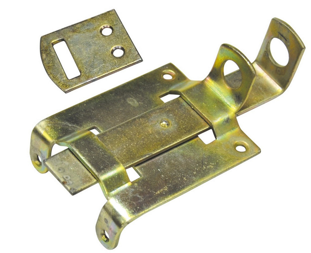 Засов дверной ГОСПОДАР 110х60 мм оцинкованный со скрытым креплением 92-0340 Харьков - изображение 1