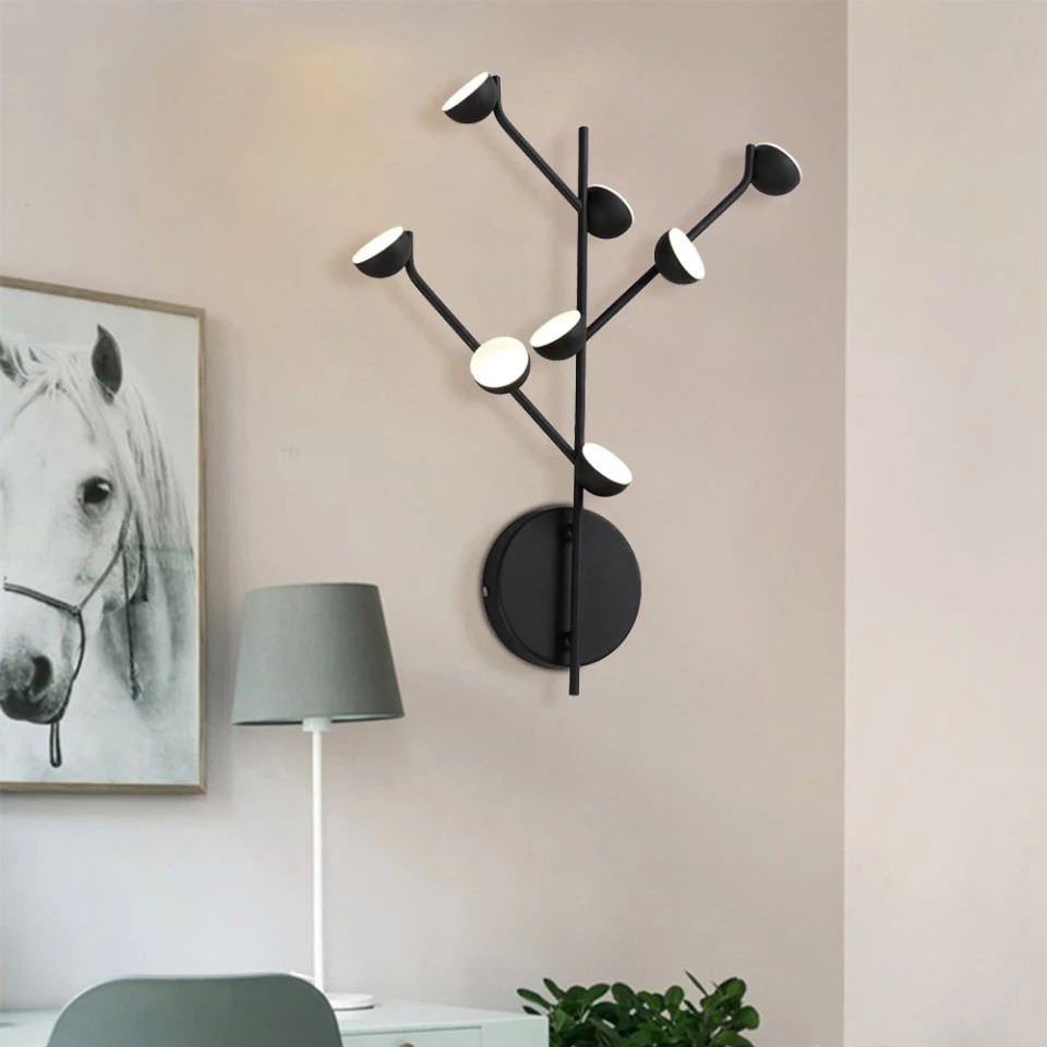 Бра настінна LED X8001/D8-bk-k Чорний 47х38х9 см. Київ - зображення 1