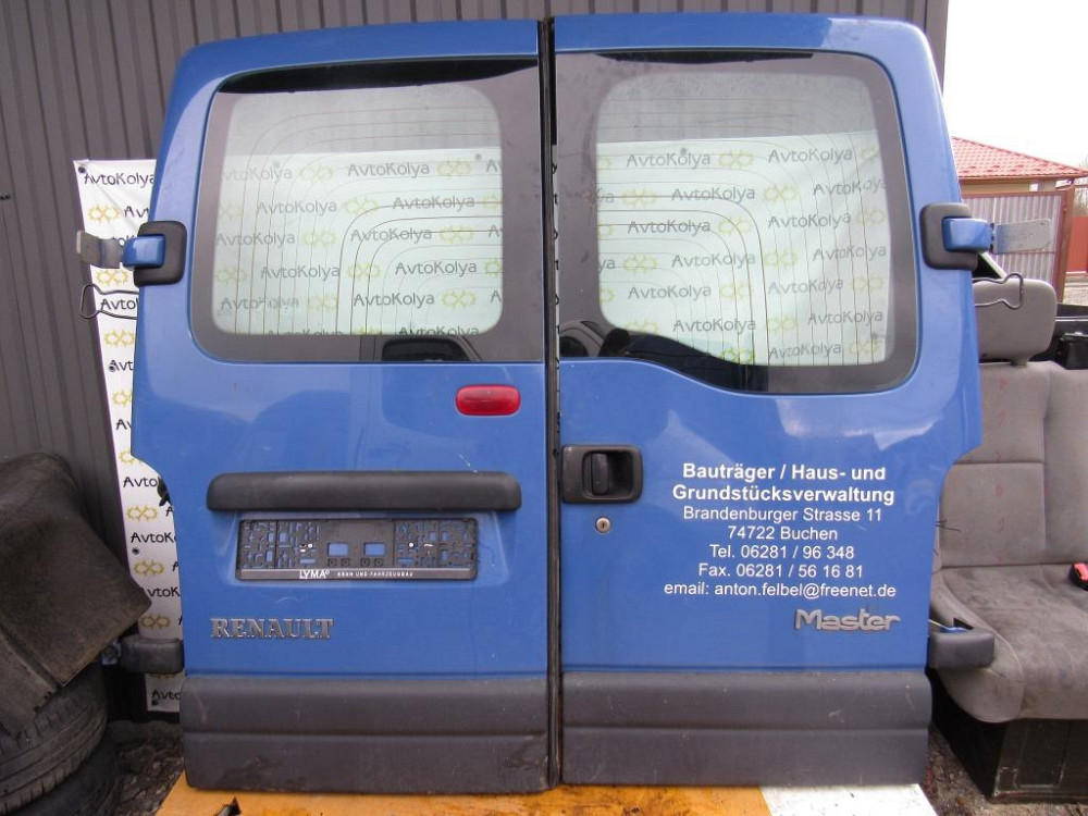Дверь задняя пасс. Renault Master 2003-2010 (низкая база) Ковель - изображение 1