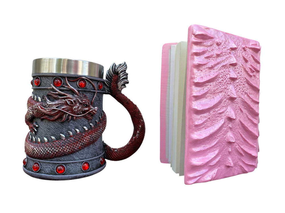 Подарочный набор Кружка 3D Танкард Red Rose и Блокнот 3D «Дракон Единорога» Київ - зображення 2