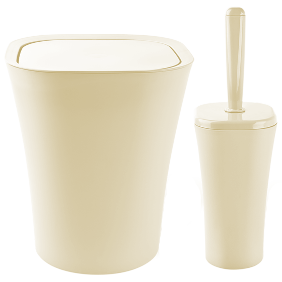 Набор для ванной комнаты Planet Papillon 2 предмета кремовый Київ